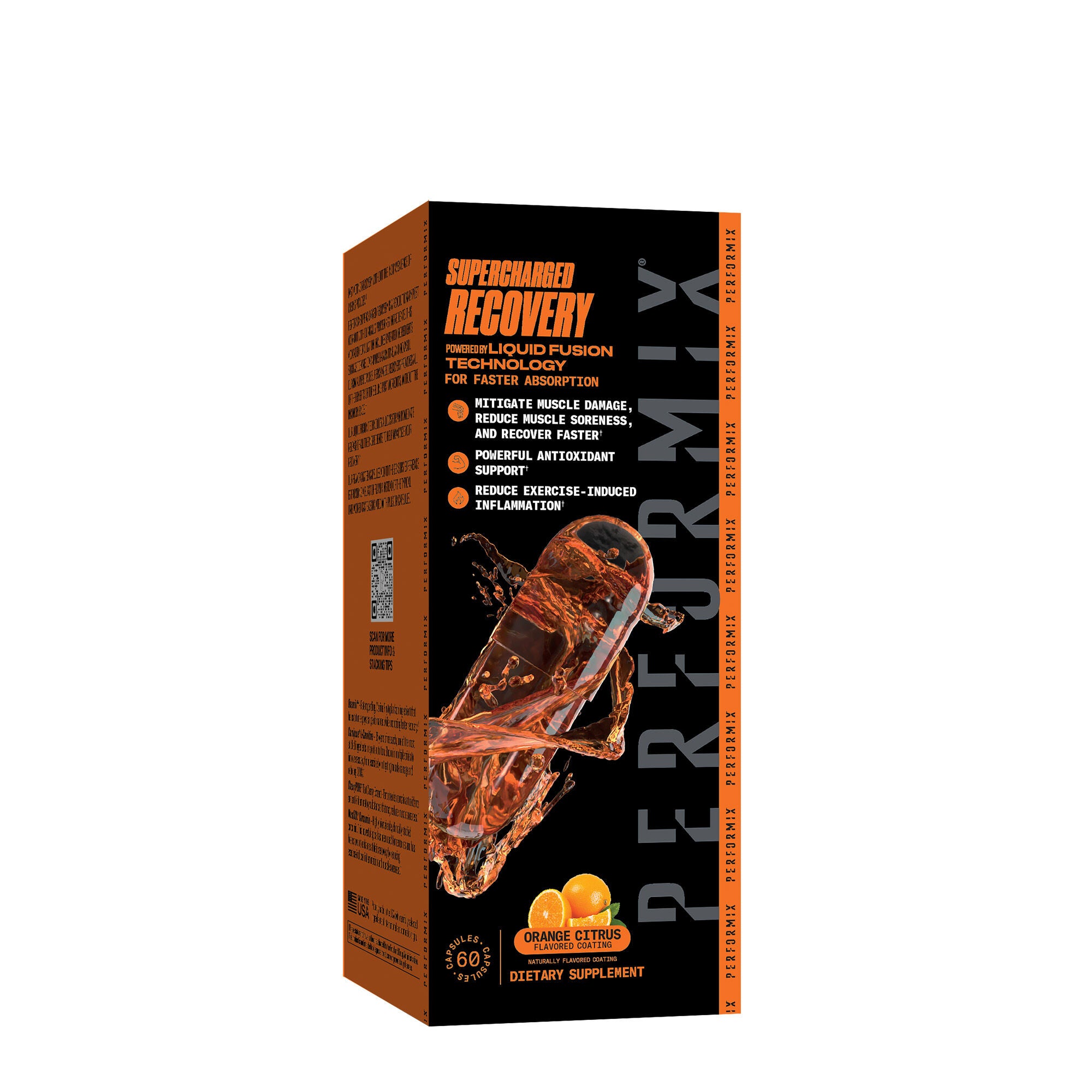 Performix Supercharged Recovery - Orange Citrus 60 Capsules (30 Servings)